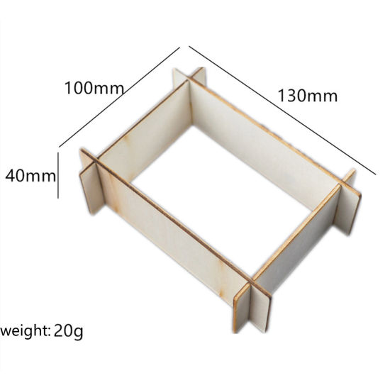 Изображение Деревянные Форма из смолы для изготовления подставок своими руками Прямоугольник Естественный цвет 13см x 10см, 1 ШТ