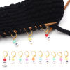 Imagen de Cobre & Acrílico Knitting Stitch Markers 0-9 Chapado en Oro Al Azar Número 3.1cm x 1.1cm, 1 Juego ( 10Unidades/Juego)
