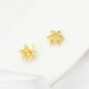 Picture of Brass Beads Caps Flower Real Gold Plated (Fit 8mm Bead) 9mm x 8mm, 10 PCs