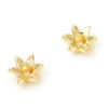 Picture of Brass Beads Caps Flower Real Gold Plated (Fit 8mm Bead) 9mm x 8mm, 10 PCs
