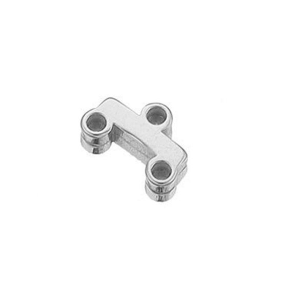 Imagen de 304 Acero Inoxidable Conectores Palo Tono de Plata 7.5mm x 3mm, 5 Unidades