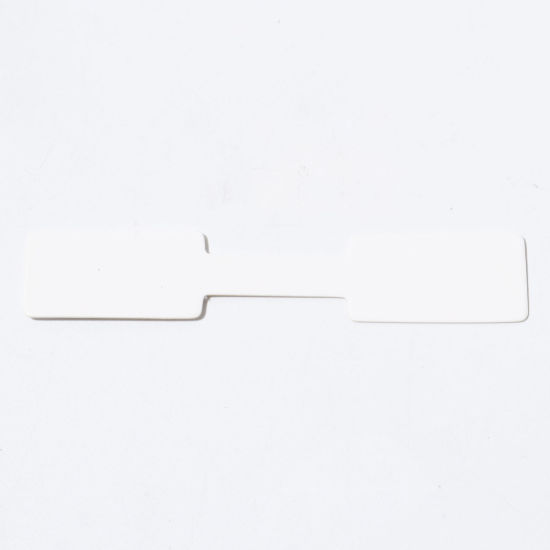 Bild von Etiketten aus Papier, weiß, selbstklebend, 7 cm x 1,3 cm, 1 Paket (10 Stück/Paket)