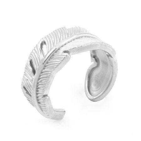 Picture of 304 Stainless Steel Open Adjustable Rings Silver Tone