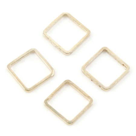 Picture of Brass Geometry Series Connectors KC Gold Plated Square 10mm x 10mm, 20 PCs