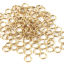 Immagine di 20 Pz 4mm Dia, 0.5mm(24 misura) 316 Acciaio inossidabile Doppio Diviso Stile Anello di Salto Vero Oro Placcato Tondo