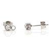 Bild von Umweltfreundlich 304 Edelstahl Ohrring Ohrstecker Rund Silberfarbe Mit Öse 7mm x 4mm, Drahtstärke: (21 gauge), 10 Stück