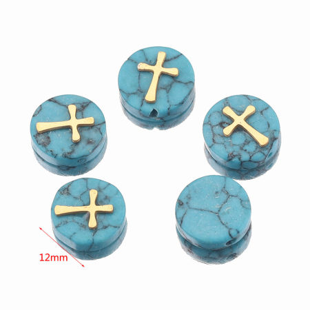 Изображение Камень ( Природный / Окрашенный ) Бисер для изготовления ювелирных украшений 