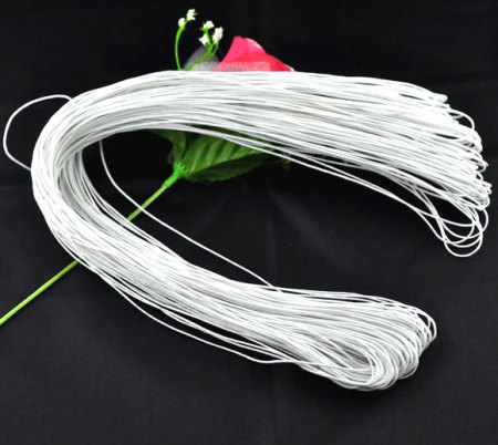 Cotton 80M Wholesale White Waxed Cotton Necklace Cord 1mm