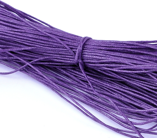 Immagine di Corda della Cera Gioielli Corda Colore Viola 1.0mm Dia, 80 Mt