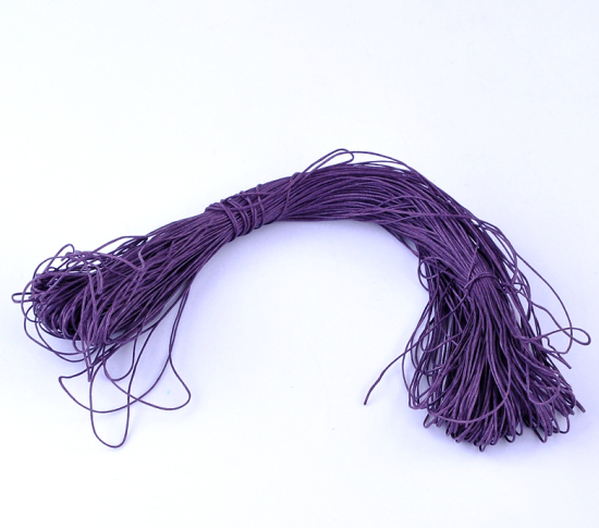 Immagine di Corda della Cera Gioielli Corda Colore Viola 1.0mm Dia, 80 Mt