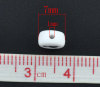 Picture of White Acrylic Alphabet /Letter "Y" Round Spacer Beads 7mm, sold per packet of 500