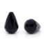 Immagine di Vetro Sciolto Perline Goccia Nero Sfaccettato Circa 11mm x 8mm, Foro: Circa 1.2mm, 50 Pz