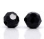 Image de Perles Cristales en Verre Balle Noir à Facettes 4mm Dia, Taille de Trou: 0.8mm, 200 Pcs