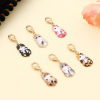Bild von Zinklegierung Stricken Stitch Markers Katze Vergoldet Emaille 4.5cm x 1.4cm, 1 Set ( 6 Stücke/Set)