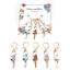 Picture of Zinc Based Alloy Knitting Stitch Markers Cat Animal Gold Plated Enamel 5.4cm x 1cm, 1 Set ( 5 PCs/Set)