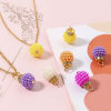 Picture of Plastic Charms Ball At Random Mixed Color Imitation Pearl 18mm x 12mm, 50 PCs
