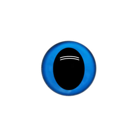 Imagen de Plástico Hacer muñeca Azul Ronda Ojo 15mm Dia., 20 Juegos