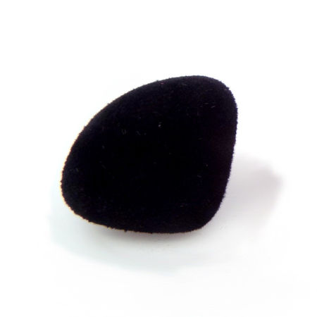 Imagen de Plástico + Terciopelo Hacer muñeca Negro Nariz 15mm, 10 Juegos