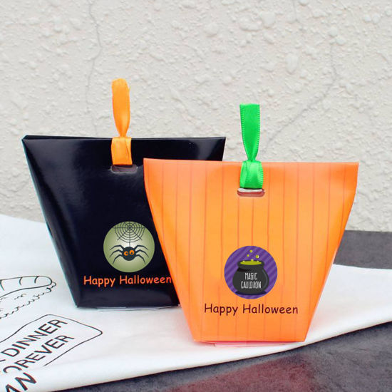 Image de DIY Papier Autocollant Décoration Halloween en Papier d'Art Rond Hibou 2.5cm Dia., 1 Rouleau ( 500 Pcs/Kit)