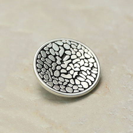 Image de Bouton de Haute Couture en Alliage Multicolore Rond 2 Pcs