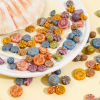Picture of Acrylic Retro Beads For DIY Jewelry Making At Random Mixed Color Mixed Carved Pattern About 22x19mm - 10mm Dia., Hole: Approx 2.6mm-1.2mm, 100 PCs