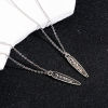 Picture of Zinc Based Alloy Maya Charms Antique Silver Color Half Moon Owl Double Sided 28mm x 5mm, 10 PCs
