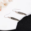 Picture of Zinc Based Alloy Maya Charms Antique Silver Color Half Moon Owl Double Sided 28mm x 5mm, 10 PCs
