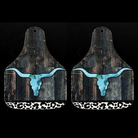 Image de Pendentifs Style Bohème en Bois Naturel Multicolore Bouteille de Lait Tête de Bœuf 6cm x 4.4cm, 10 Pcs