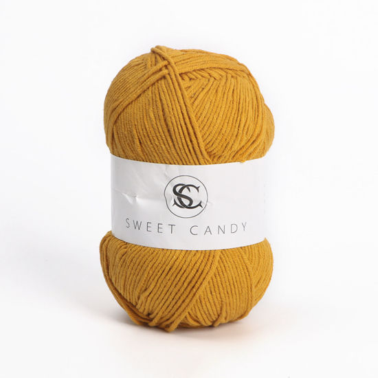 Picture of Cotton & Acrylic Blend Fabric Super Soft 100g Knitting Yarn Ginger 1 Roll