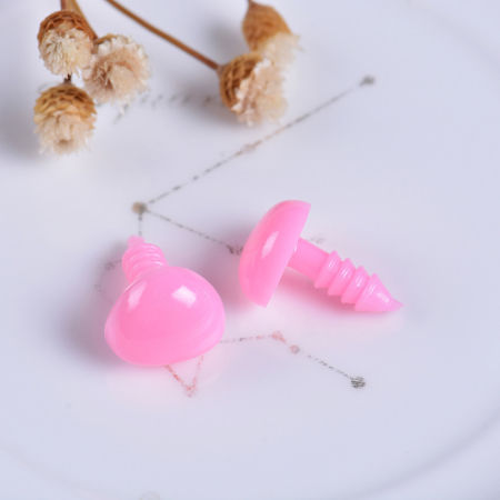 Imagen de 100 Juegos Plástico Hacer muñeca Rosado Nariz Ojo 13mm x 10mm