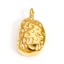 Picture of 1 Piece Vacuum Plating 316 Stainless Steel Hammered Charms 18K Real Gold Plated Pea 14mm x 8mm