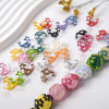 Bild von 20 Stück Acryl Perlkappen Zufällig Gemischte Farben Pentagramm Spritzlackierung (für Perlengröße: 16mm D.) 16mm x 8mm
