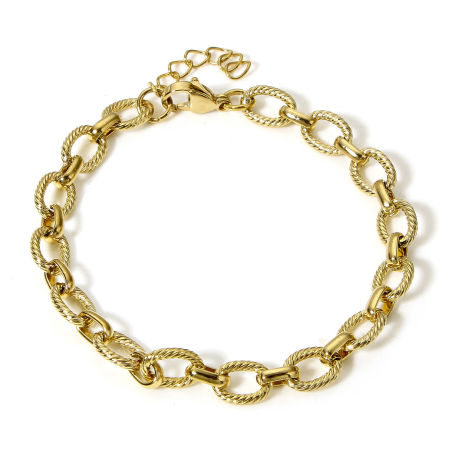 Picture of 304 Stainless Steel 8 Shape Chain Bracelets
