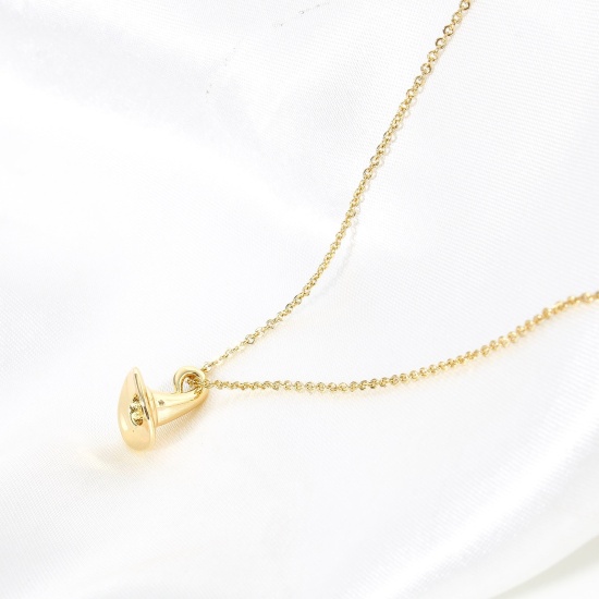 Bild von 2 Stück Messing Halloween Charms 18K Echtgold plattiert Halloween Hexenhut 3D 12mm x 10.5mm