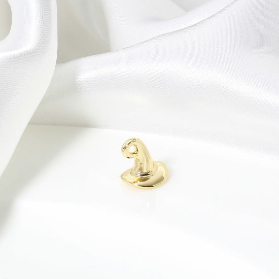 Bild von 2 Stück Messing Halloween Charms 18K Echtgold plattiert Halloween Hexenhut 3D 12mm x 10.5mm