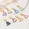 Изображение 1 Set ( 8 PCs/Set) Zinc Based Alloy Knitting Stitch Markers Cat Animal KC Gold Plated Multicolor Enamel 4cm x 2cm