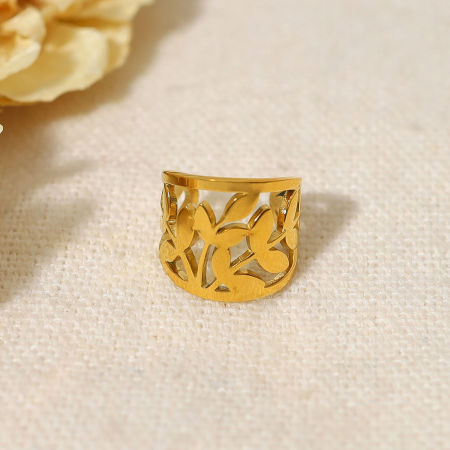 Picture of 304 Stainless Steel Ear Cuffs Clip Wrap Earrings 18K Real Gold Plated