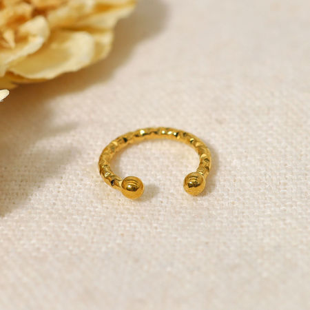 Picture of 304 Stainless Steel Ear Cuffs Clip Wrap Earrings 18K Real Gold Plated