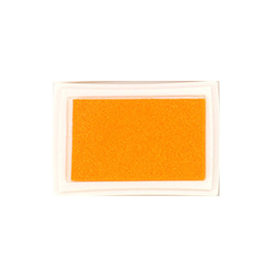 Image de 1 Pièce Encreur en Eponge Rectangle Orange, 7.8cm x 5.5cm