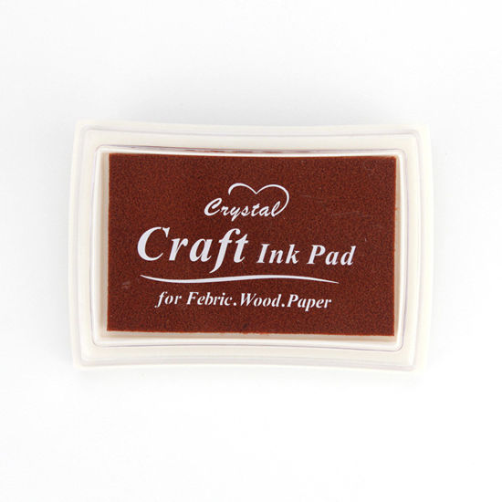 Picture of 1 Piece Sponge Ink Pad Rectangle Coffee 7.8cm x 5.5cm
