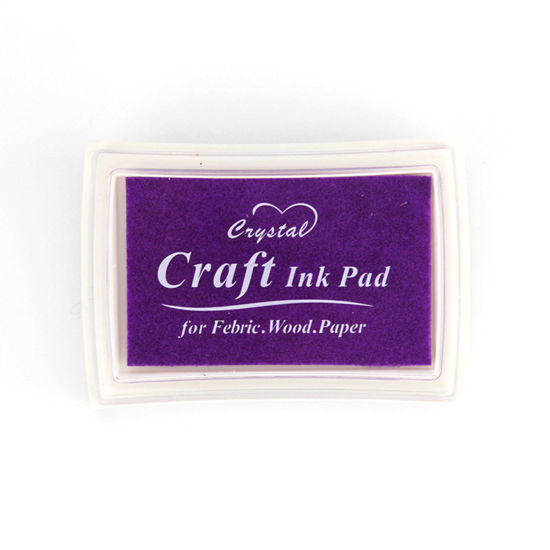 Picture of 1 Piece Sponge Ink Pad Rectangle Purple 7.8cm x 5.5cm