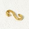 Bild von 1 Stück Umweltfreundliche Vakuumbeschichtung 304 Edelstahl Hakenverschluss S-Form Schlange 18K Gold plattiert 27mm x 14mm