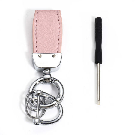 Image de 1 Pièce Porte-Clés en Alliage de Zinc & PU Rectangle 10cm x 2.8cm