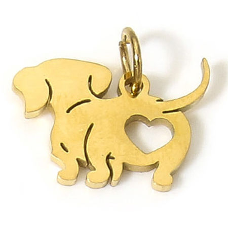 Picture of Eco-friendly 304 Stainless Steel Cute Charms Multicolor Animal Head Portrait Hollow