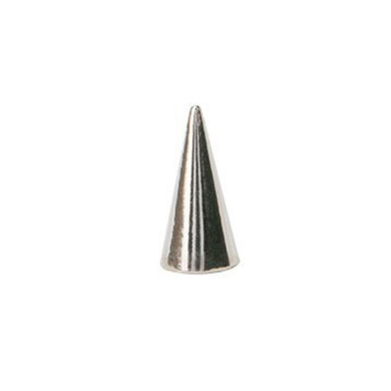 Picture of 20 Sets Alloy Punk Rivets Spike Studs Taper Silver Tone 12x6mm