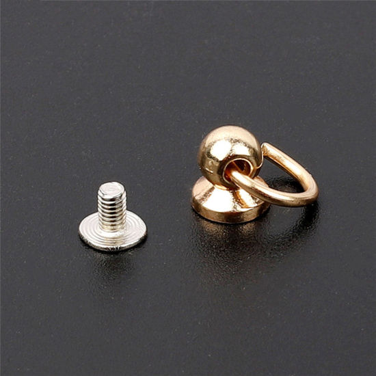 Immagine di 10 Seri Lega Accessori Borsa Borsa fai da te Oro Dentaruolo 15mm x 10mm