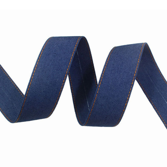 Picture of 1 M (Approx 1 M/Roll) Polyester Webbing Strap Dark Blue 1cm