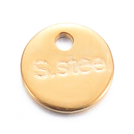 Image de 10 Pcs Chaîne d'Extension de Pendentifs pour Collier Bracelet en 304 Acier Inoxydable Doré Rond 6mm
