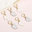 Picture of 1 Set ( 6 PCs/Set) Zinc Based Alloy & Plastic Knitting Stitch Markers Cloud Gold Plated Multicolor 3.5cm