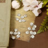 Image de 50 Pcs Breloques Mémorial d'Animaux Domestiques Argent Vieilli Griffe de Patte de Chien Double Face 12mm x 10mm